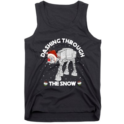 At At Walker Dashing Through The Snow Christmas Funny Tank Top