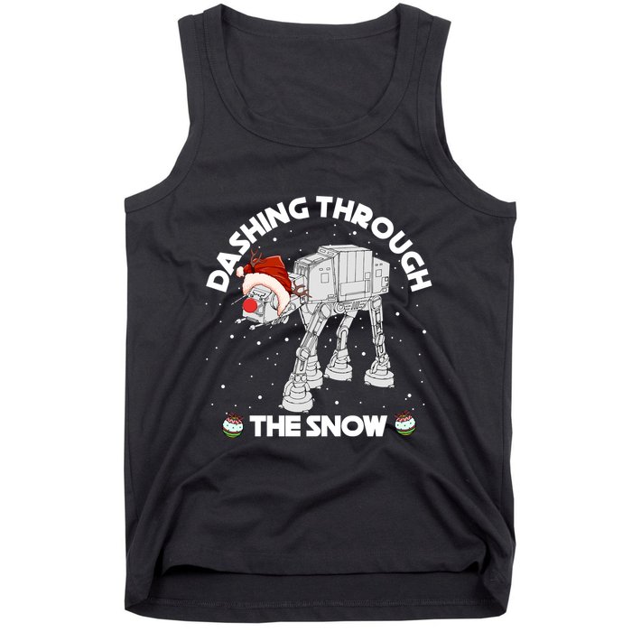 At At Walker Dashing Through The Snow Christmas Funny Tank Top