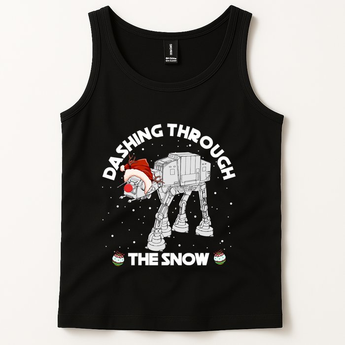 At At Walker Dashing Through The Snow Christmas Funny Tank Top