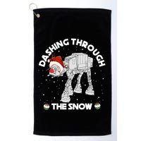 At At Walker Dashing Through The Snow Christmas Funny Golf Towel