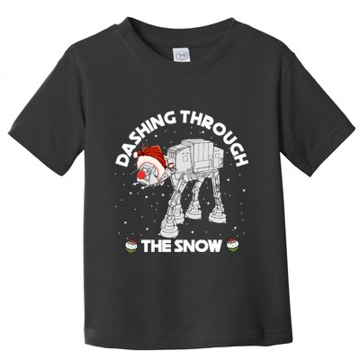 At At Walker Dashing Through The Snow Christmas Funny Toddler T-Shirt