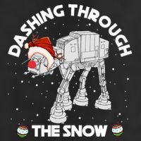 At At Walker Dashing Through The Snow Christmas Funny Microfiber Hand Towel