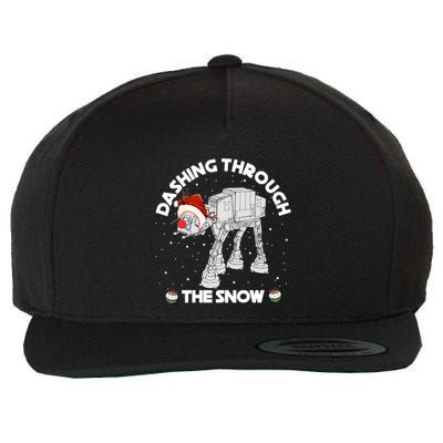 At At Walker Dashing Through The Snow Christmas Funny Wool Snapback Cap