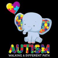 Autism Awareness Walking A Different Path Elephant Coaster