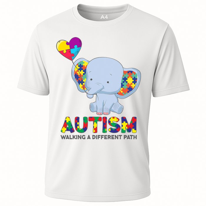 Autism Awareness Walking A Different Path Elephant Performance Shirt