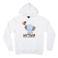 Autism Awareness Walking A Different Path Elephant Hoodie