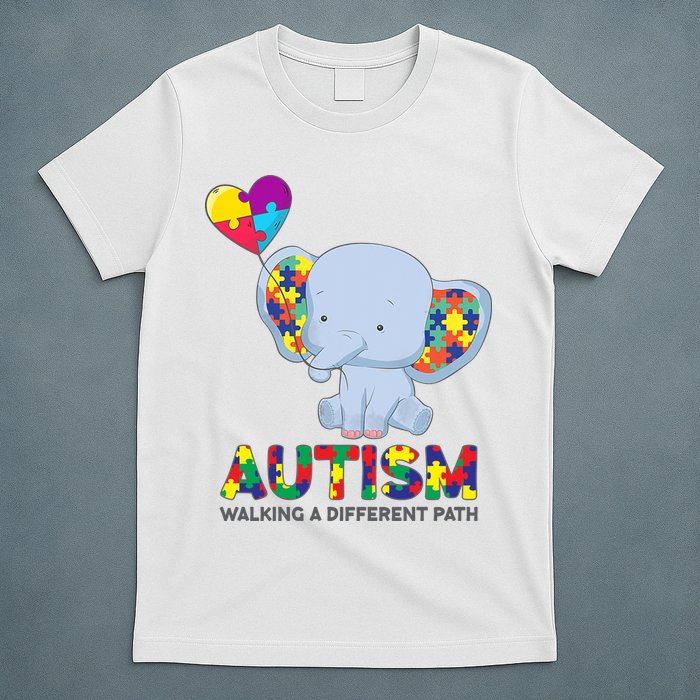 Autism Awareness Walking A Different Path Elephant T-Shirt