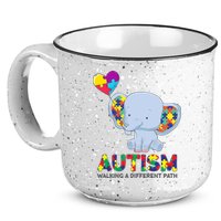 Autism Awareness Walking A Different Path Elephant 15oz Campfire Ceramic Mug