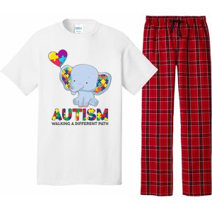 Autism Awareness Walking A Different Path Elephant Pajama Set