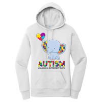 Autism Awareness Walking A Different Path Elephant Women's Pullover Hoodie