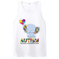 Autism Awareness Walking A Different Path Elephant PosiCharge Competitor Tank