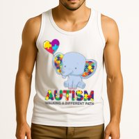 Autism Awareness Walking A Different Path Elephant Tank Top