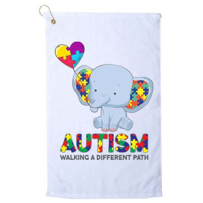 Autism Awareness Walking A Different Path Elephant Golf Towel