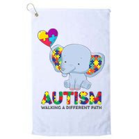 Autism Awareness Walking A Different Path Elephant Golf Towel