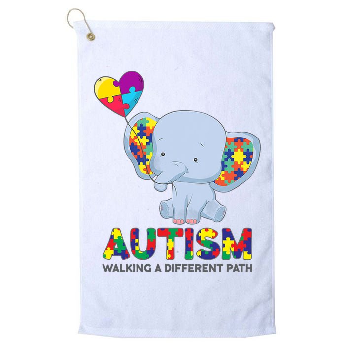 Autism Awareness Walking A Different Path Elephant Golf Towel