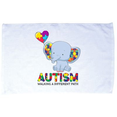 Autism Awareness Walking A Different Path Elephant Microfiber Hand Towel
