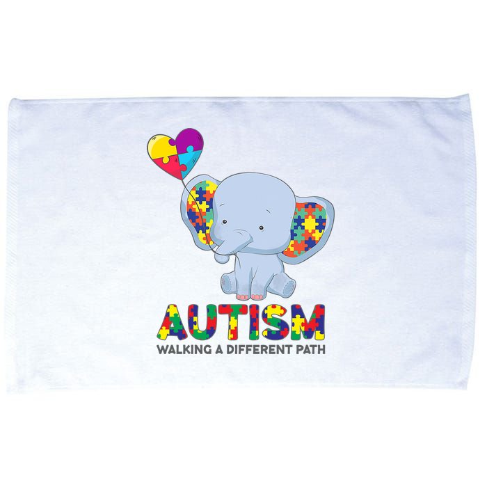 Autism Awareness Walking A Different Path Elephant Microfiber Hand Towel