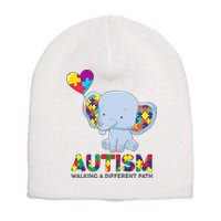 Autism Awareness Walking A Different Path Elephant Short Acrylic Beanie