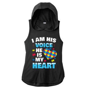 Autism Awarenesss Women Aspergers Mom Ladies PosiCharge Tri-Blend Wicking Draft Hoodie Tank