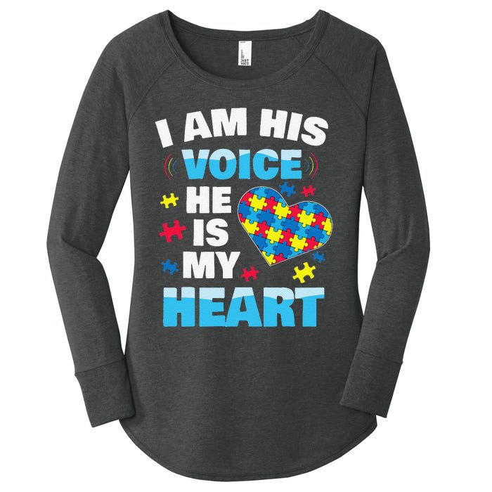 Autism Awarenesss Women Aspergers Mom Women's Perfect Tri Tunic Long Sleeve Shirt