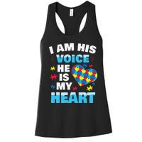 Autism Awarenesss Women Aspergers Mom Women's Racerback Tank