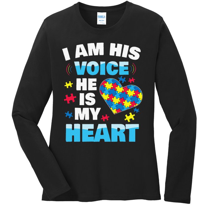 Autism Awarenesss Women Aspergers Mom Ladies Long Sleeve Shirt