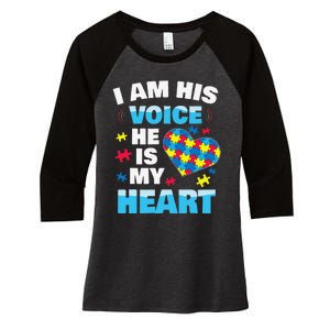 Autism Awarenesss Women Aspergers Mom Women's Tri-Blend 3/4-Sleeve Raglan Shirt