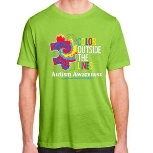 Autism Awarenesss Women Aspergers Puzzle Piece Adult ChromaSoft Performance T-Shirt