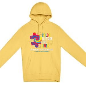 Autism Awarenesss Women Aspergers Puzzle Piece Premium Pullover Hoodie