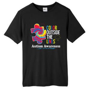 Autism Awarenesss Women Aspergers Puzzle Piece Tall Fusion ChromaSoft Performance T-Shirt