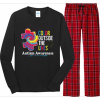 Autism Awarenesss Women Aspergers Puzzle Piece Long Sleeve Pajama Set