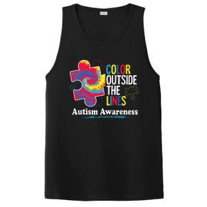 Autism Awarenesss Women Aspergers Puzzle Piece PosiCharge Competitor Tank