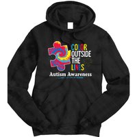 Autism Awarenesss Women Aspergers Puzzle Piece Tie Dye Hoodie