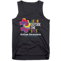 Autism Awarenesss Women Aspergers Puzzle Piece Tank Top