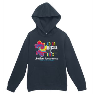 Autism Awarenesss Women Aspergers Puzzle Piece Urban Pullover Hoodie