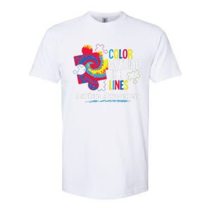 Autism Awarenesss Women Aspergers Puzzle Piece Softstyle CVC T-Shirt