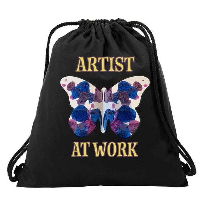 Artiist At Work 2 Drawstring Bag