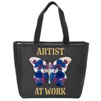 Artiist At Work 2 Zip Tote Bag