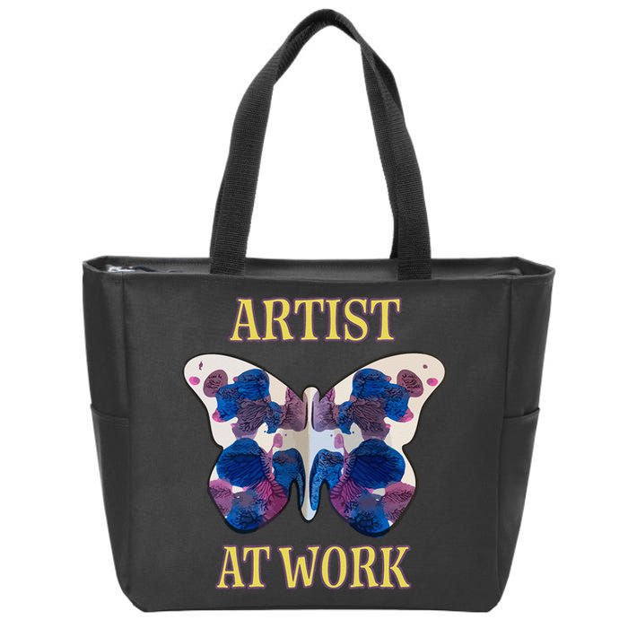 Artiist At Work 2 Zip Tote Bag