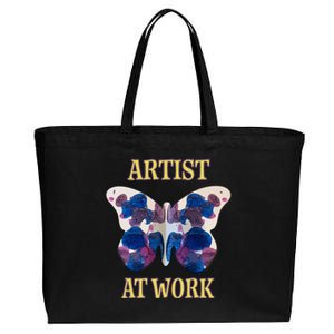 Artiist At Work 2 Cotton Canvas Jumbo Tote