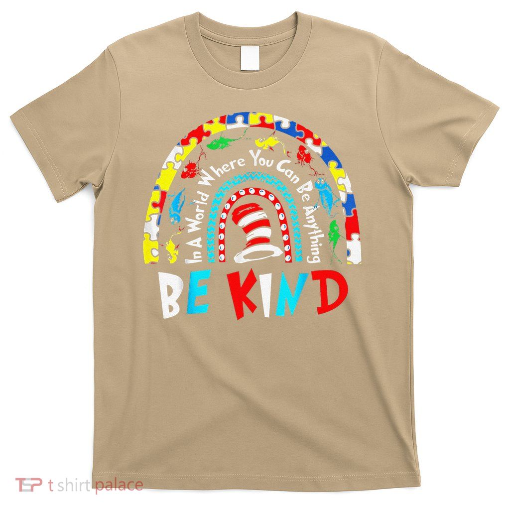 Autism Awareness Why Fit In Doctor Teacher Cat In Hat Cool 6 T-Shirt