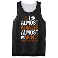 Almost Always Win At Fantasy Football Funny FFL Mesh Reversible Basketball Jersey Tank