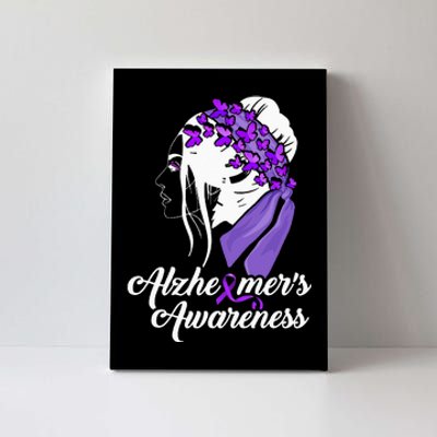 Alzheimer´s Awareness Women Butterfly Canvas