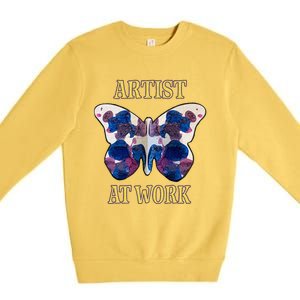 Artiist At Work 2 Premium Crewneck Sweatshirt