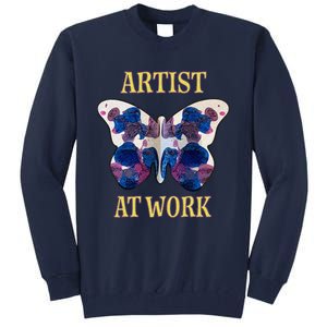 Artiist At Work 2 Tall Sweatshirt