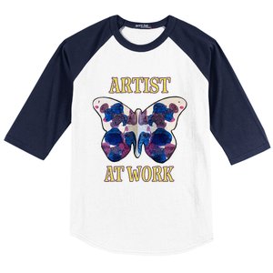 Artiist At Work 2 Baseball Sleeve Shirt