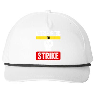 Actors And Writers On Strike I Stand With Writers Guild WGA Snapback Five-Panel Rope Hat