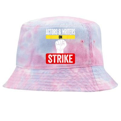 Actors And Writers On Strike I Stand With Writers Guild WGA Tie-Dyed Bucket Hat