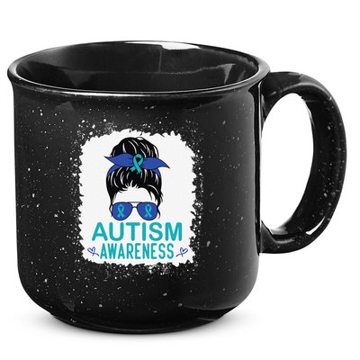 Autism Awareness Women Be Kind Autism 15oz Campfire Ceramic Mug