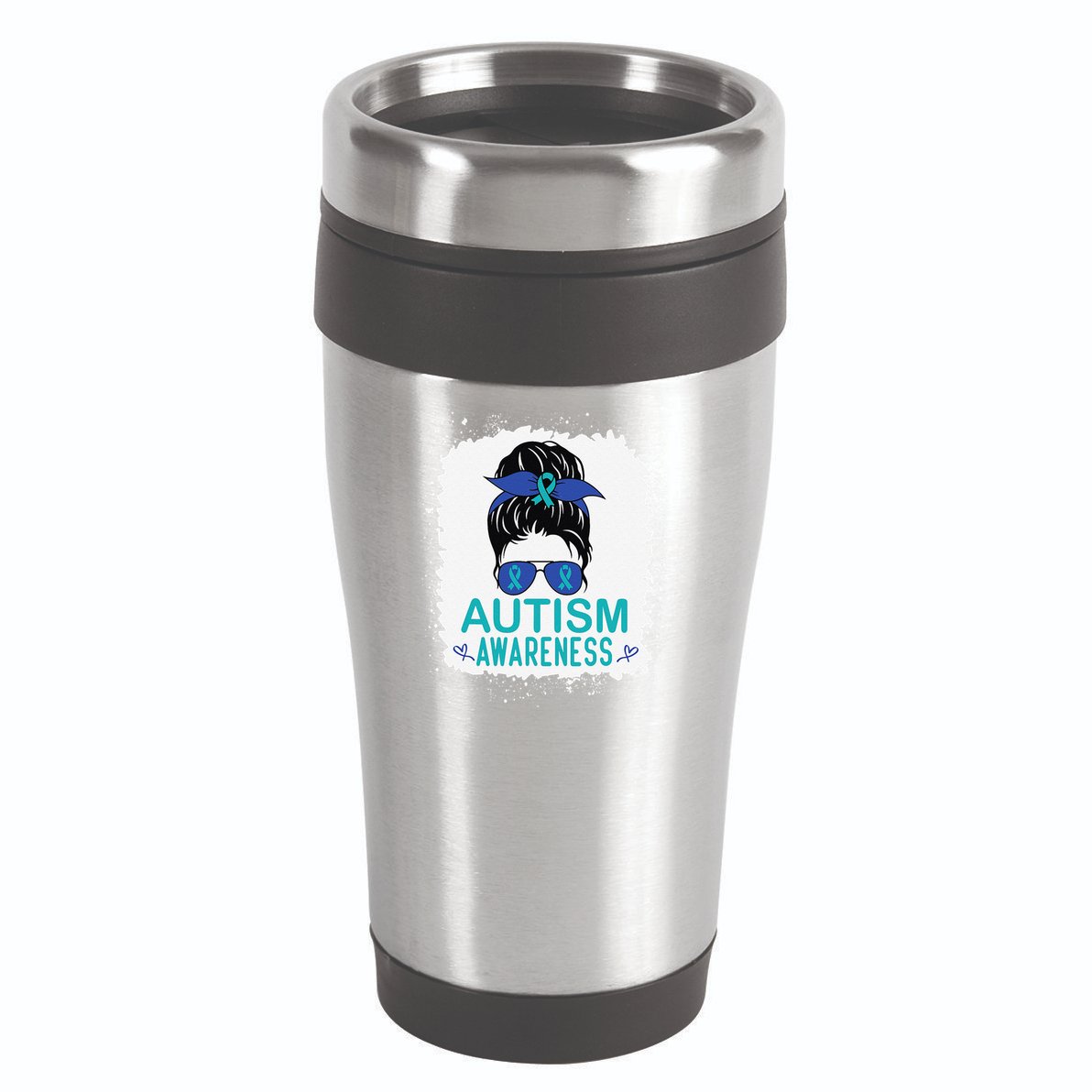 Autism Awareness Women Be Kind Autism 16oz Travel Tumbler